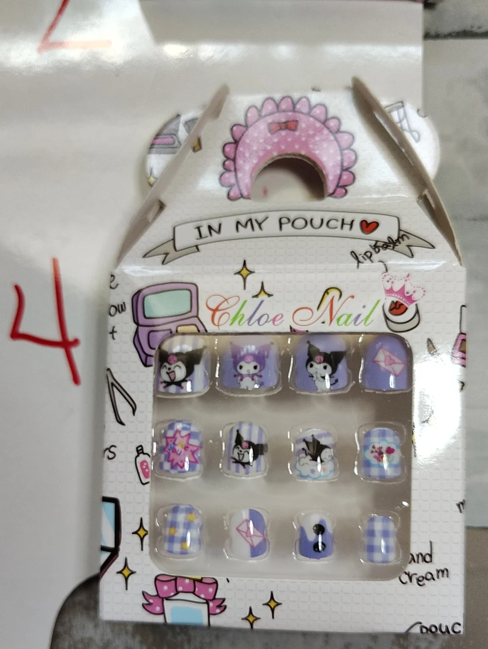💗Childs Hello Kitty & Friends Press-On Nail Set Pre-glued💗